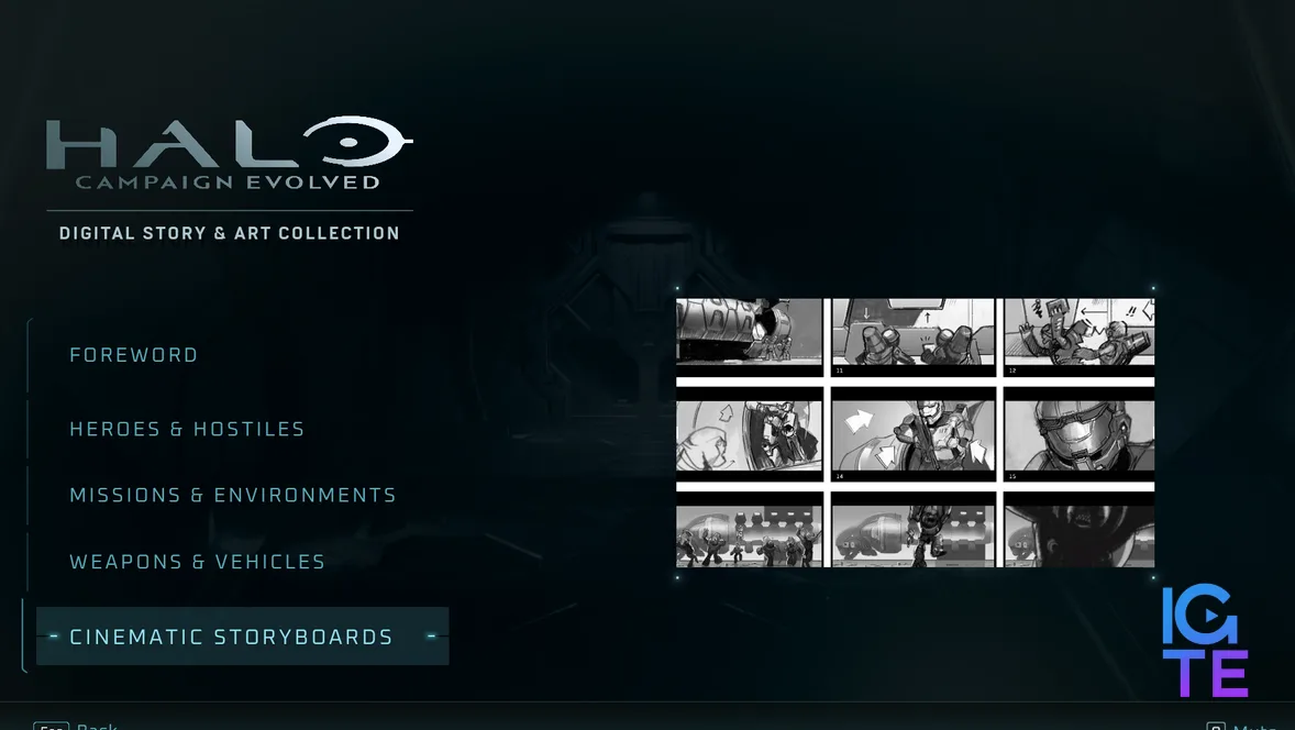 Screenshot from the Halo: Campaign Evolved art book