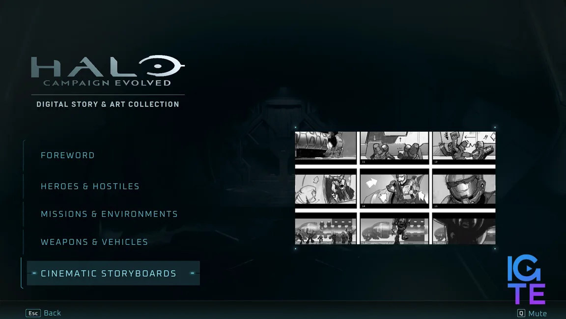 Screenshot from the Halo: Campaign Evolved art book