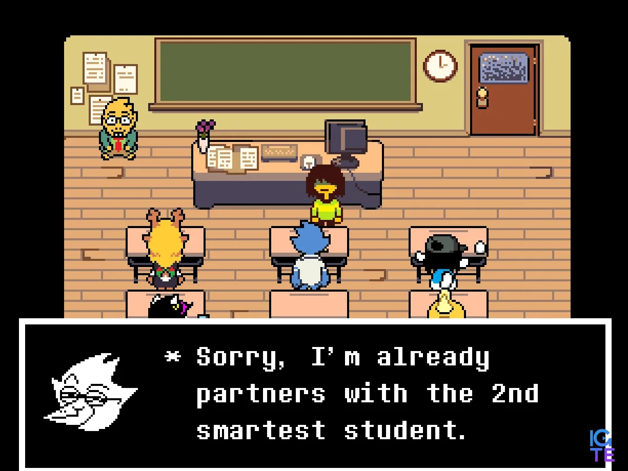 &amp;quot;Sorry, I'm already partners with the 2nd smartest student.&amp;quot;