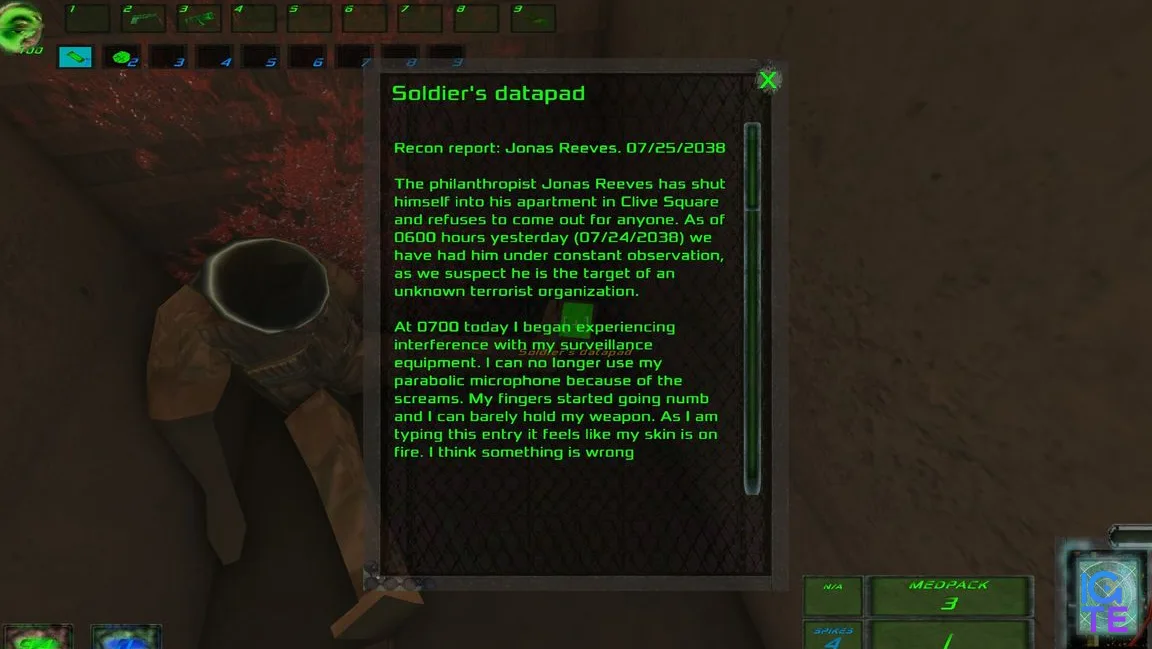 A soldier's datapad.