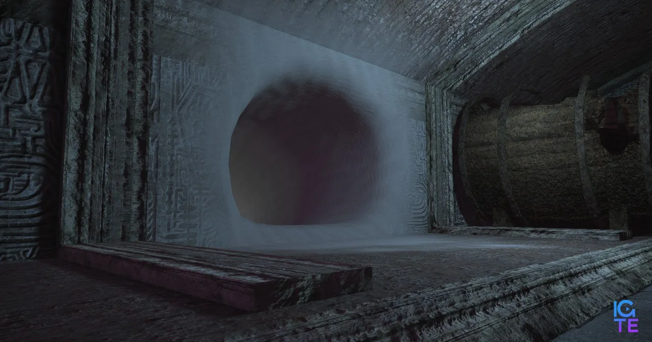Screenshots of the Dark Territory zone in Final Fantasy 14.