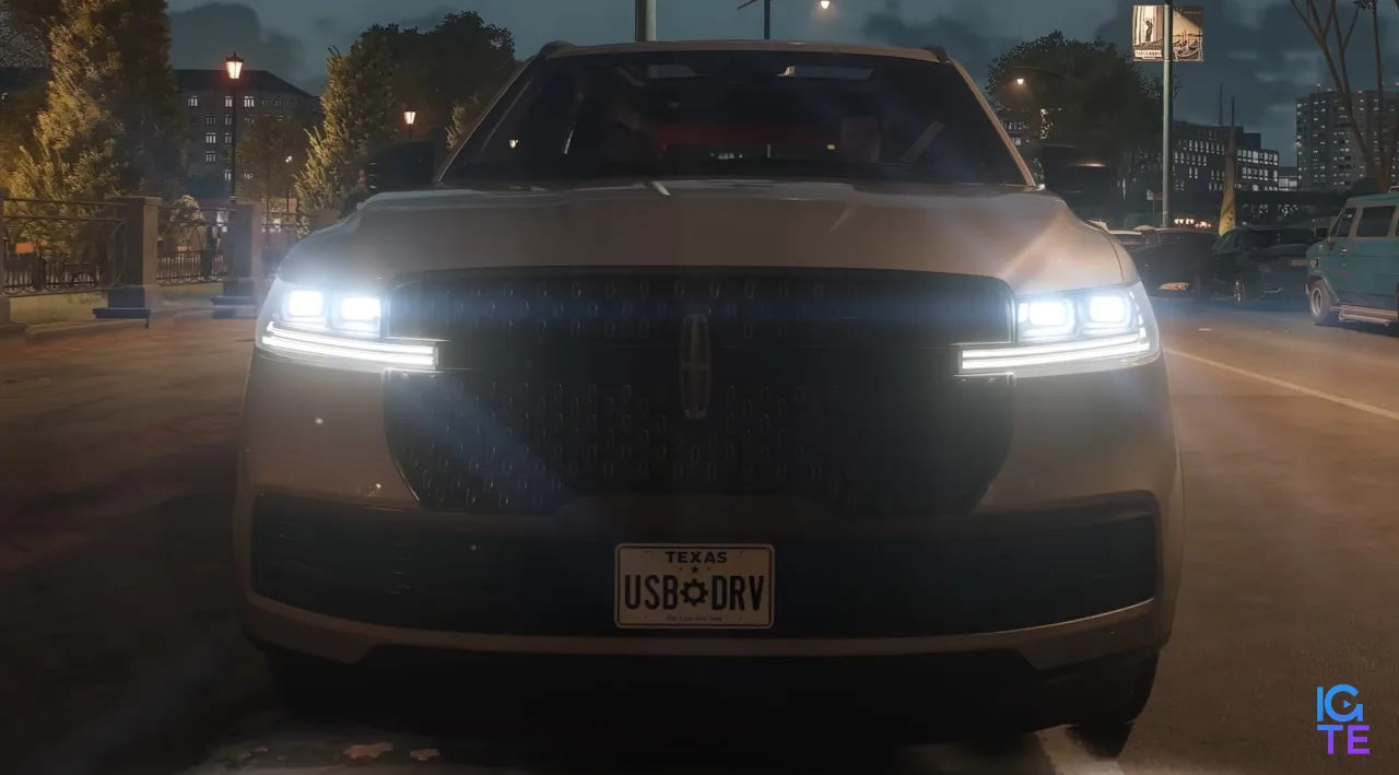 Rideshare Stimulator trailer still - SUV with USB DRV front license plate