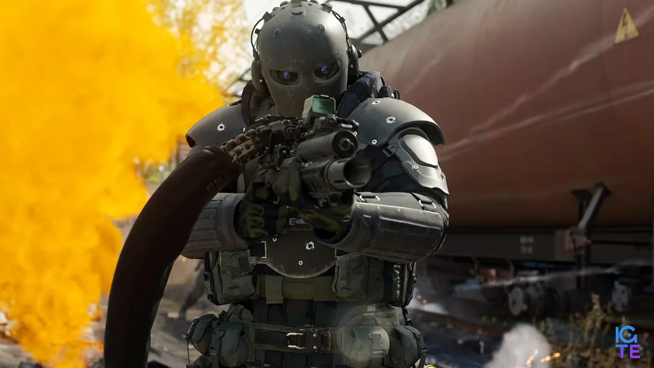Скін персонажа для багатокористувацького режиму Call of Duty: Modern Warfare 4 із чорною маскою та бронею