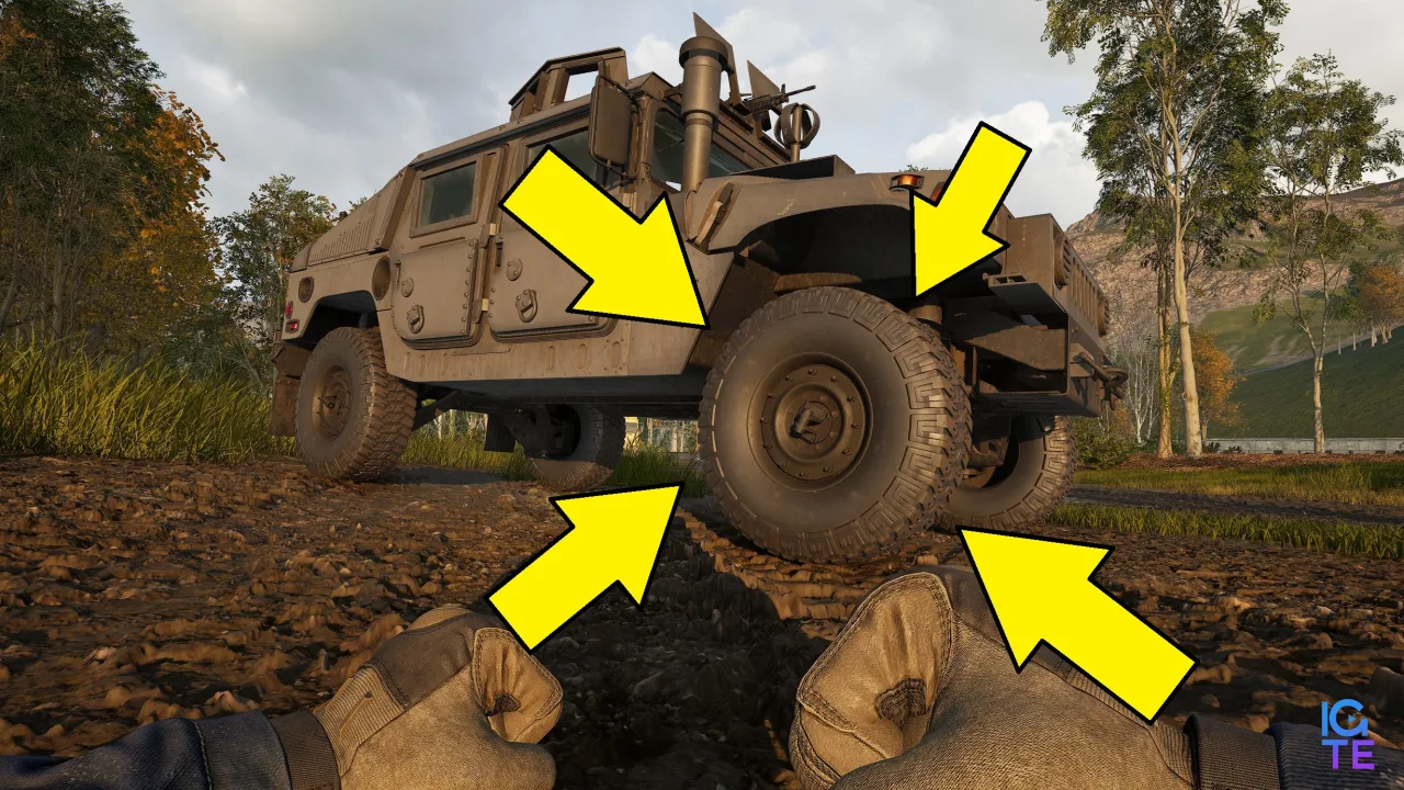 У Wardogs радять стріляти по шинах Humvee, щоб зірвати атаку