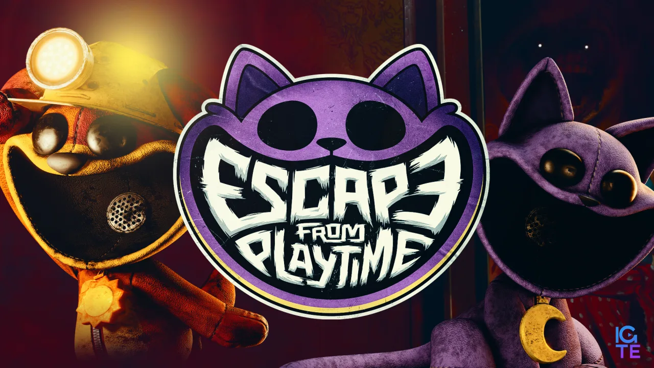 Escape from Playtime key art with logo