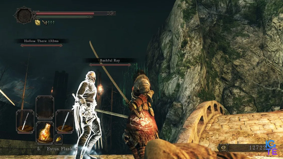 DS2 Seamless co-op player approaching Bashful Ray