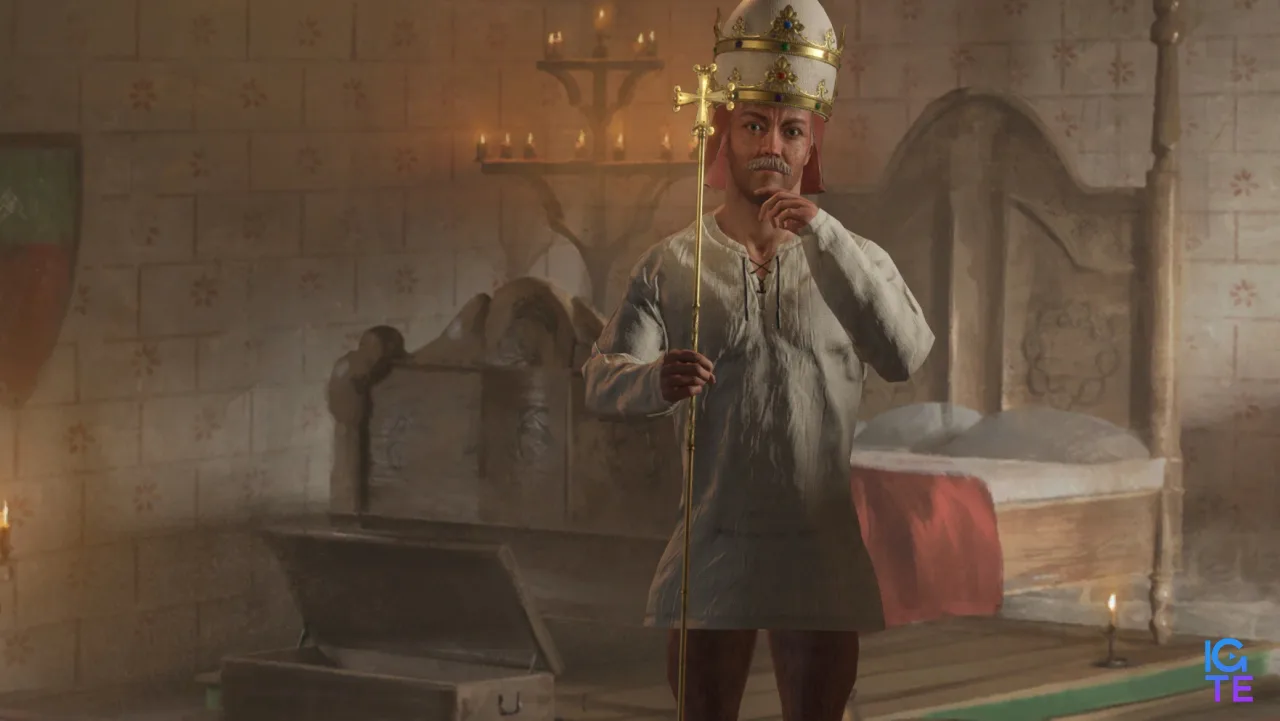 A pope in his nightgown