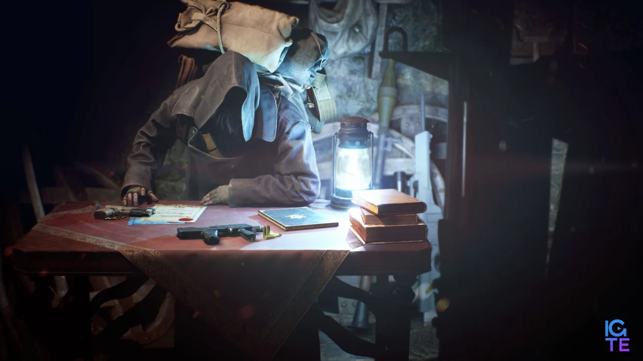 RE merchant hunched over a desk.