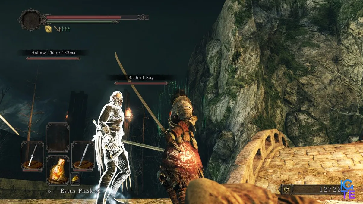 DS2 Seamless co-op player approaching Bashful Ray