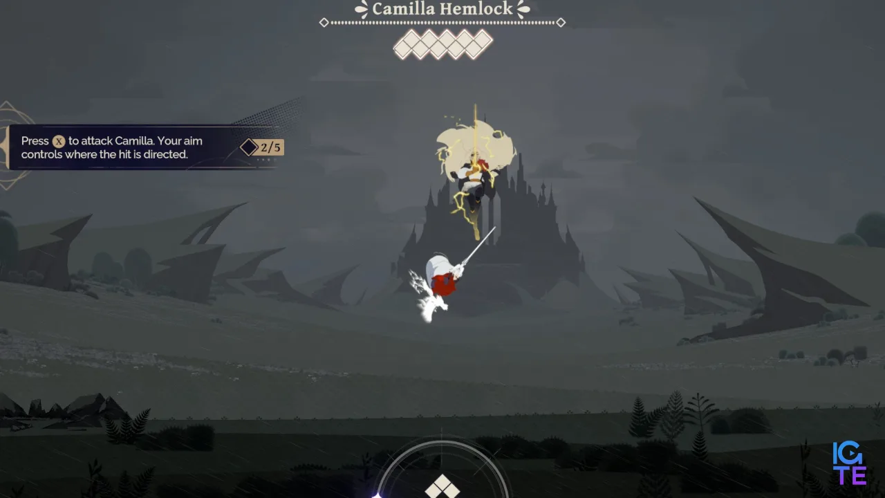 Приклад бойової системи At Fate's End.