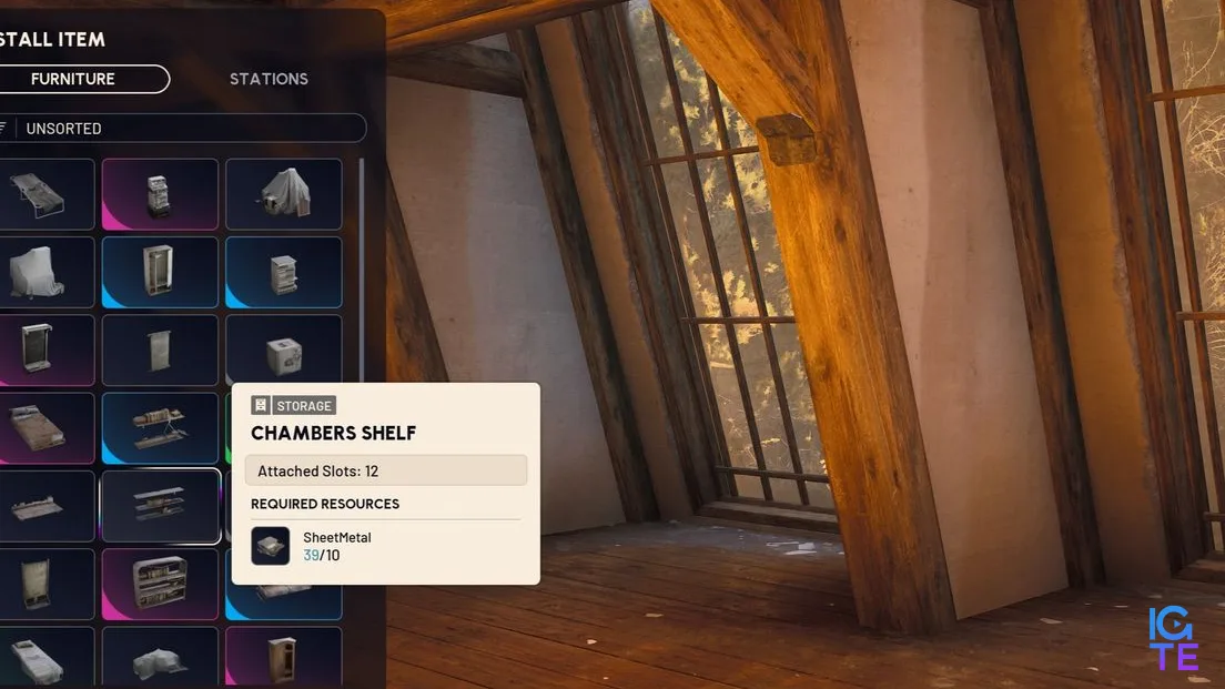 Arc Raiders furniture - Crafting furniture