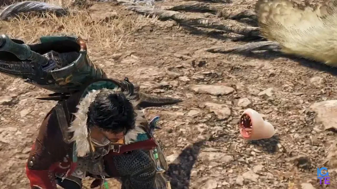 A small Khezu spawn prepares to launch itself at a hunter in Monster Hunter Wilds: Ascendance.