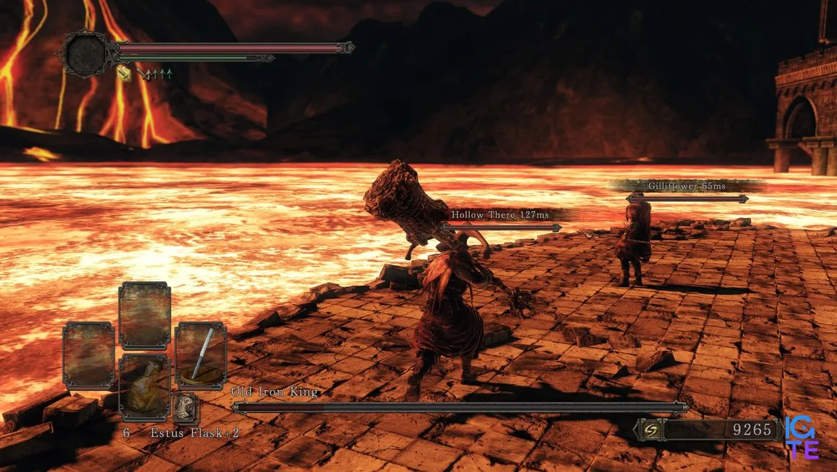 DS2 seamless co-op players in seamingly empty old iron king room