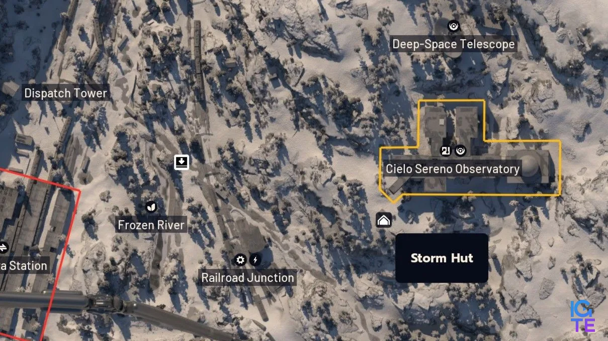 Arc Raiders Storm Hut on map
