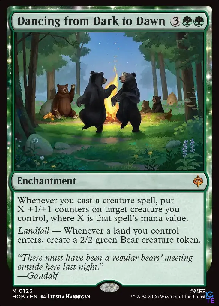 A card from The Hobbit set